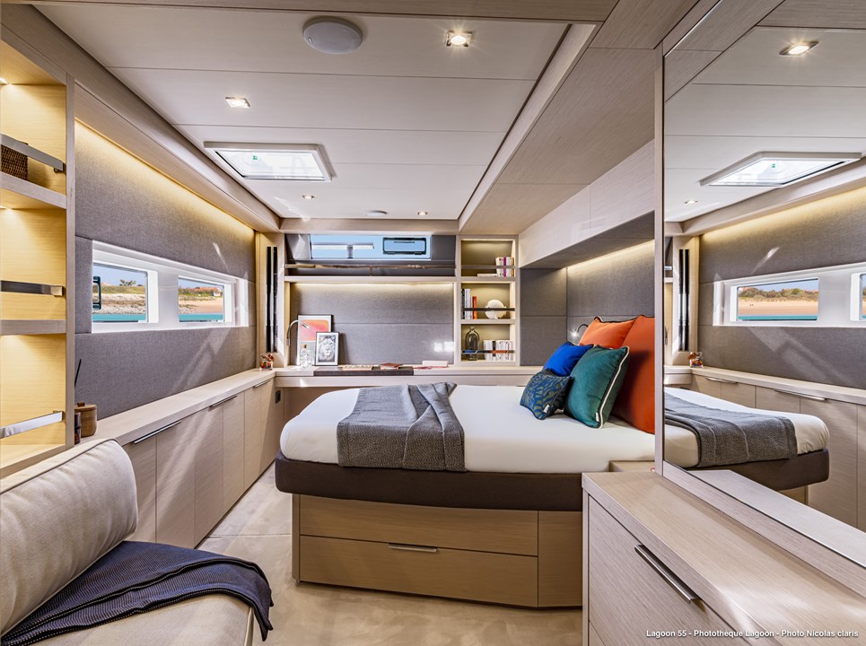 Lagoon 55 cabin