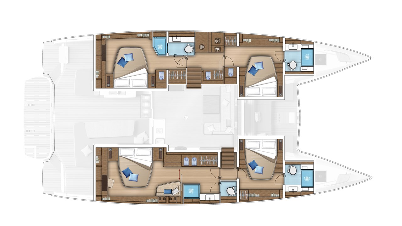 Lagoon 55 layout