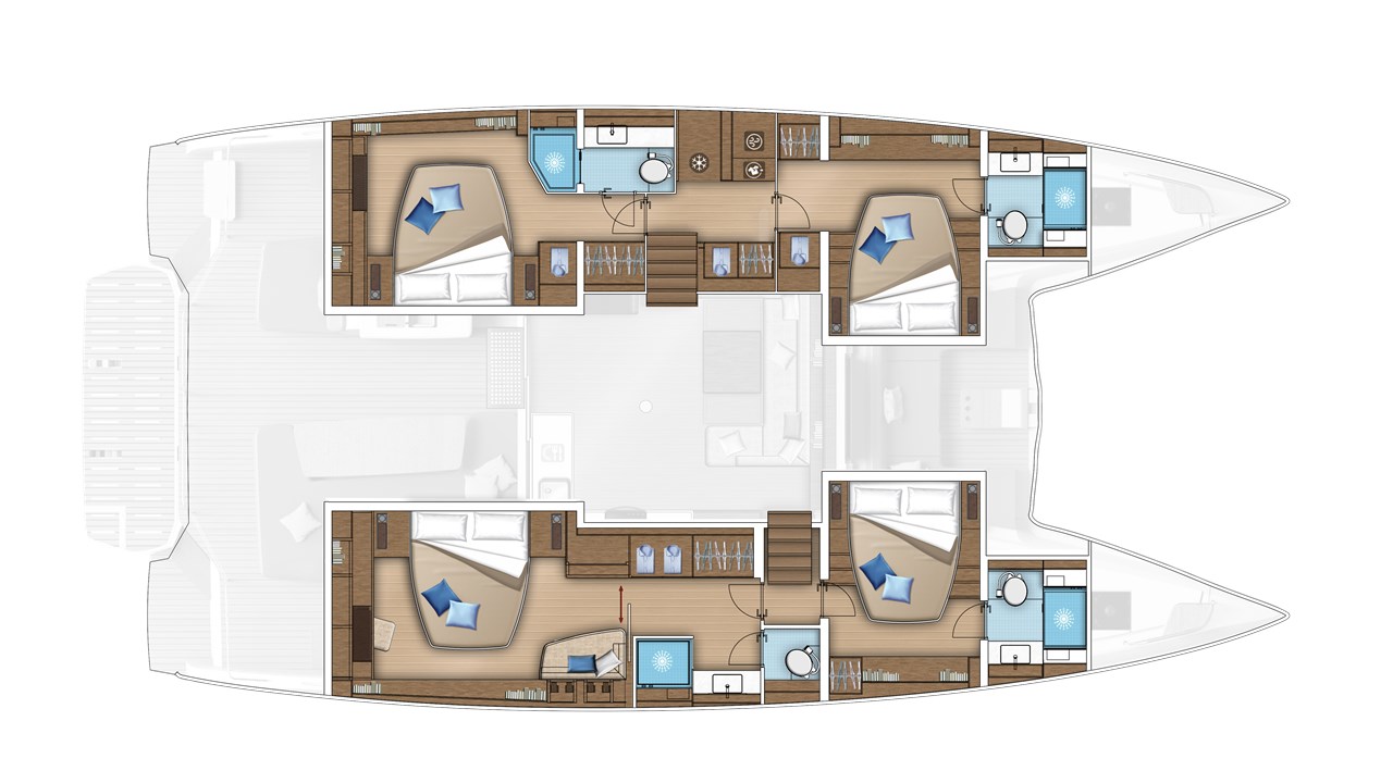 Lagoon 55 layout